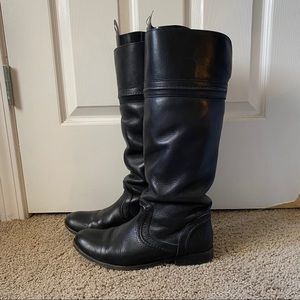 Frye Melissa Trapunto Boots, Black, Size 9